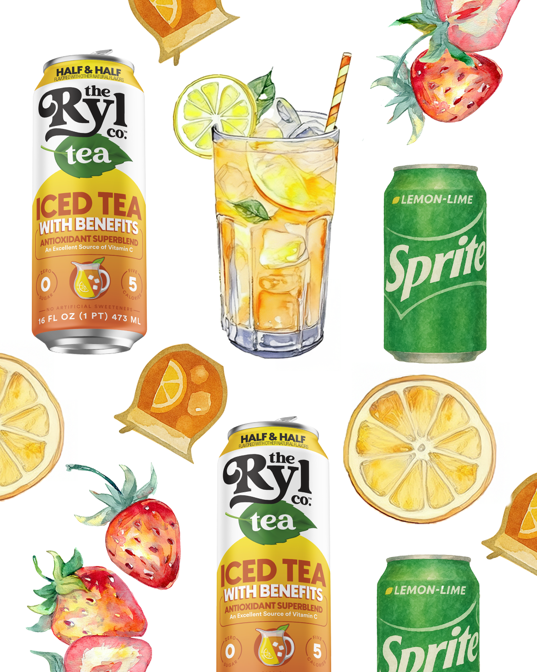 Ryl Sunset Sipper - Featuring Half & Half Iced Tea