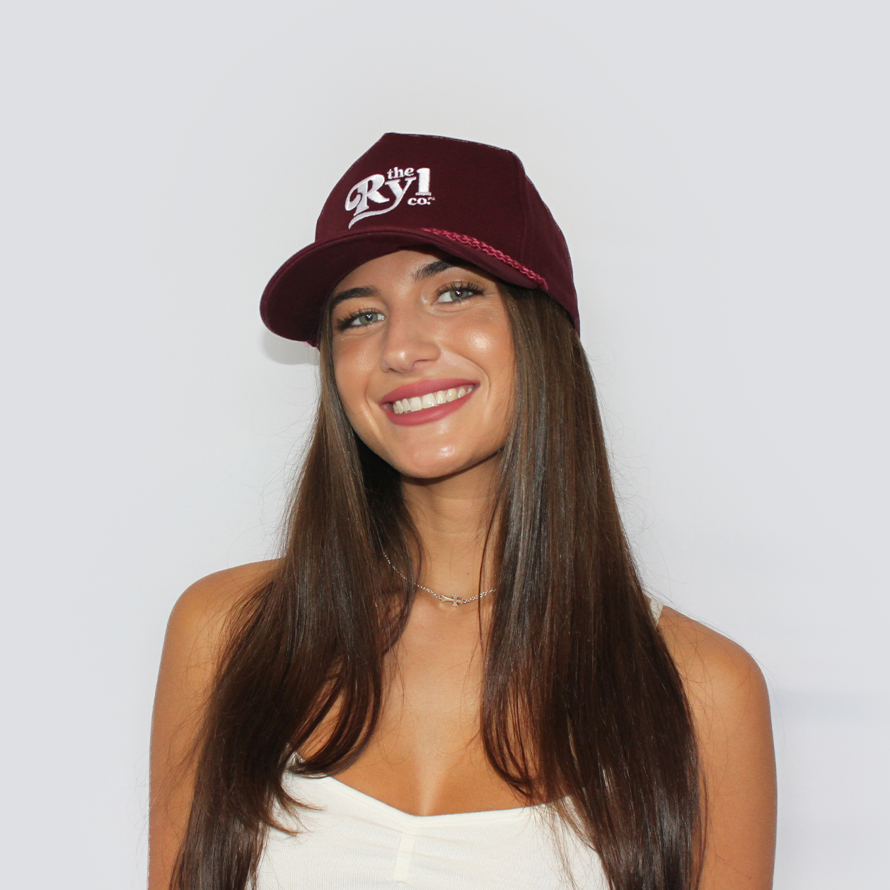 Maroon hat top