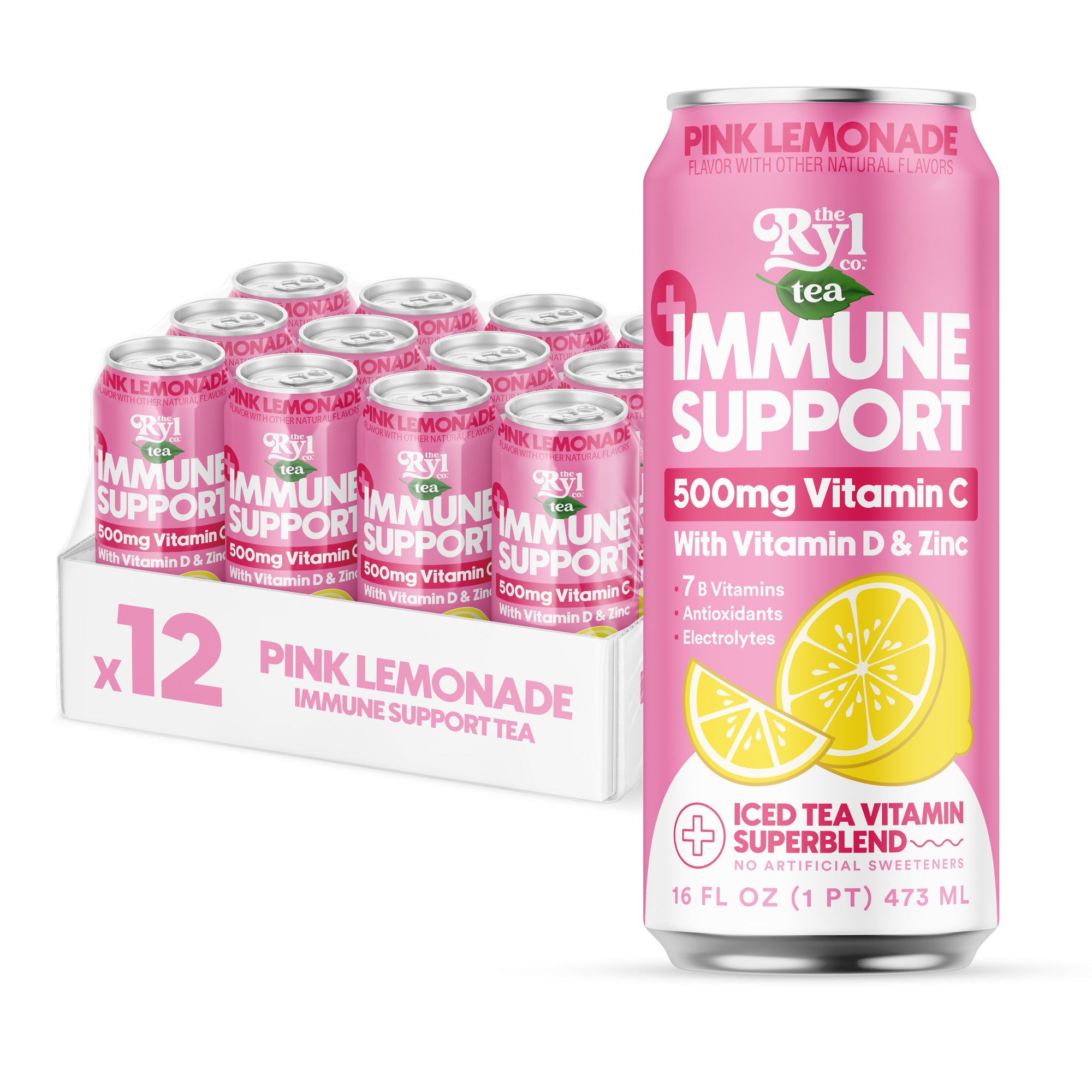 Immune Support Pink Lemonade 12 Pack