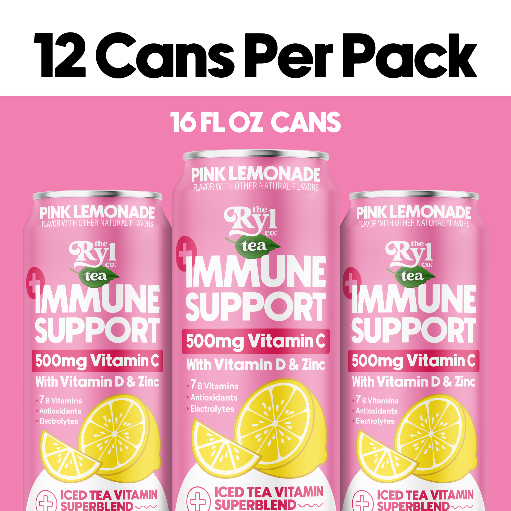 Immune Support Pink Lemonade 12 Pack
