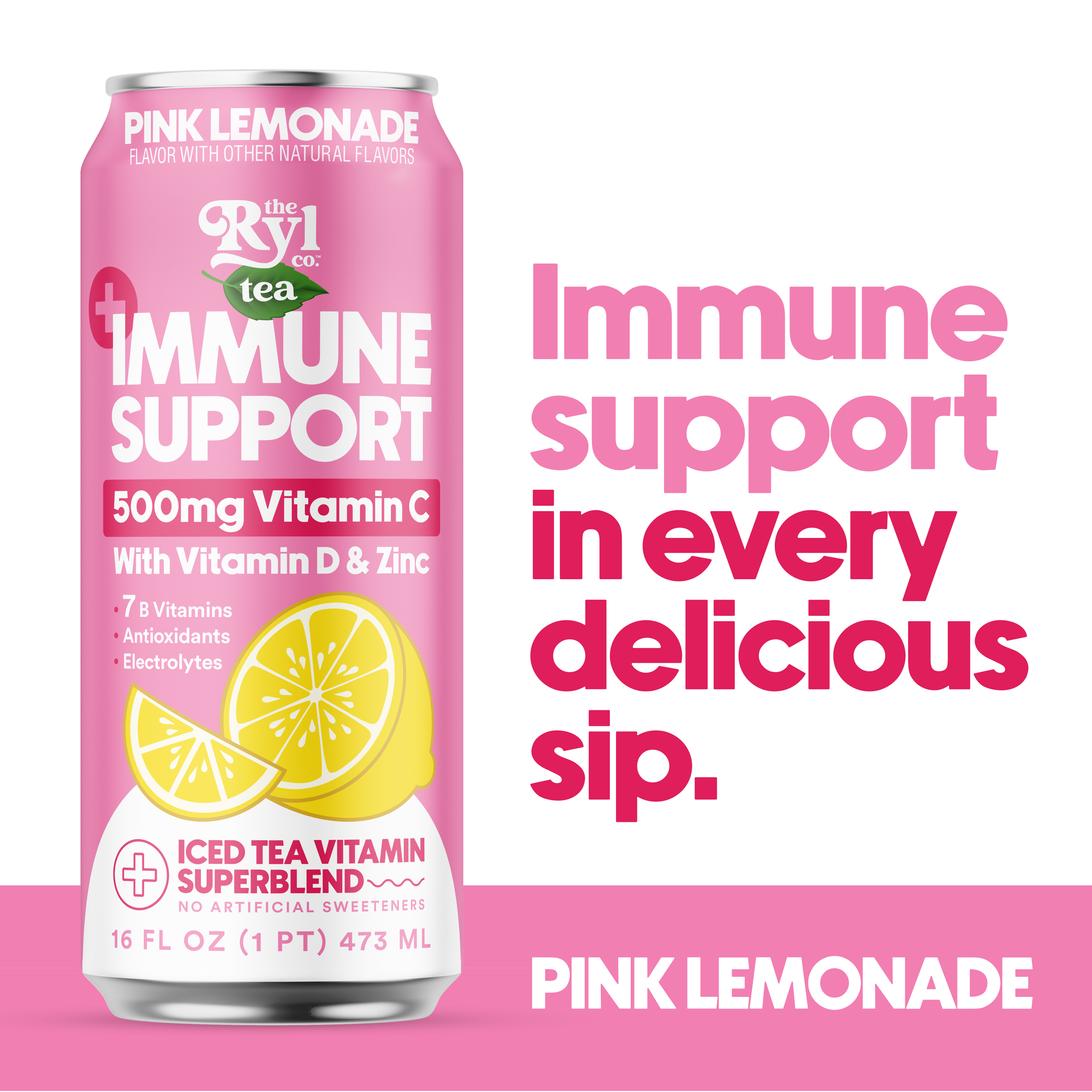 Immune Support Pink Lemonade 12 Pack