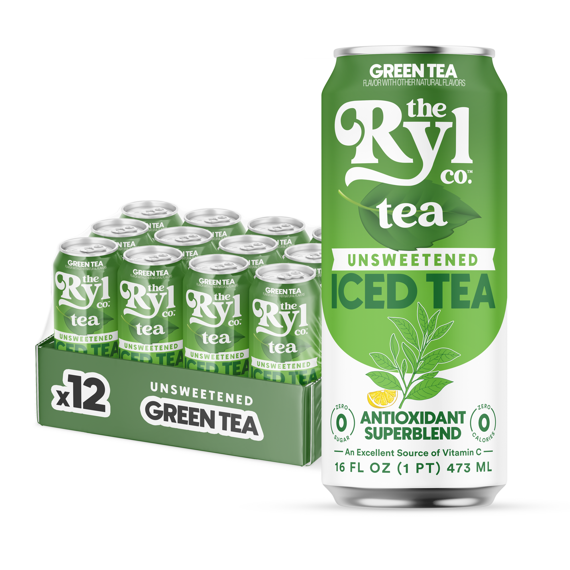 Unsweetened Green Tea 12 Pack