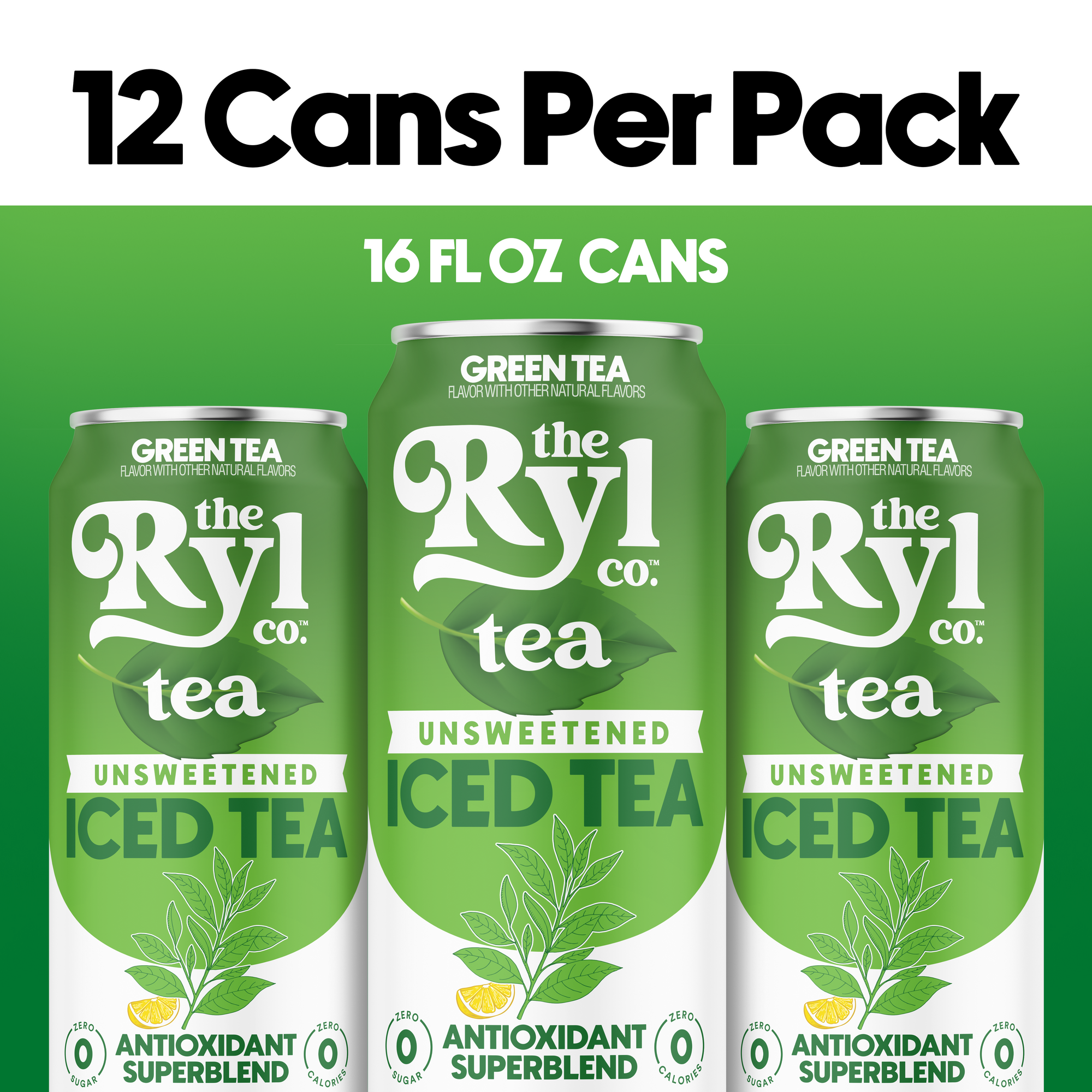 Unsweetened Green Tea 12 Pack