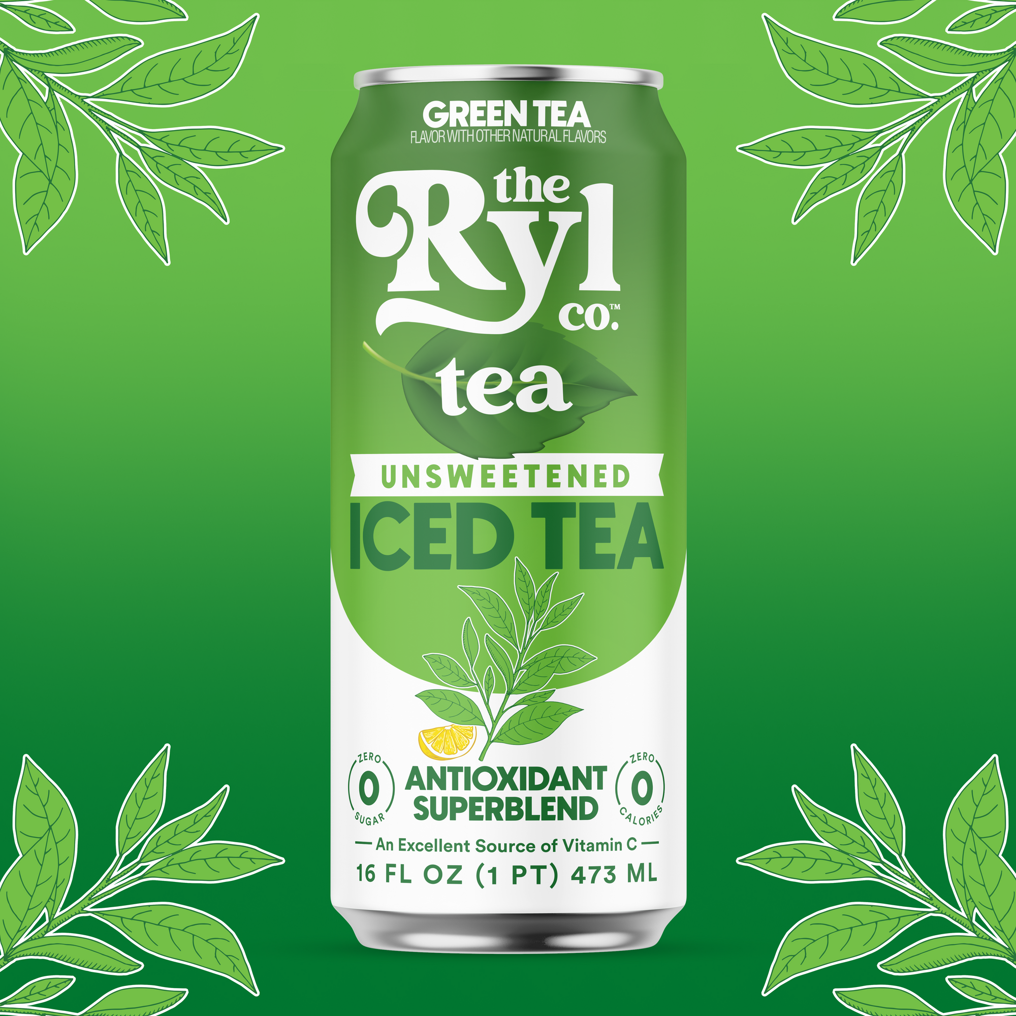 Unsweetened Green Tea 12 Pack