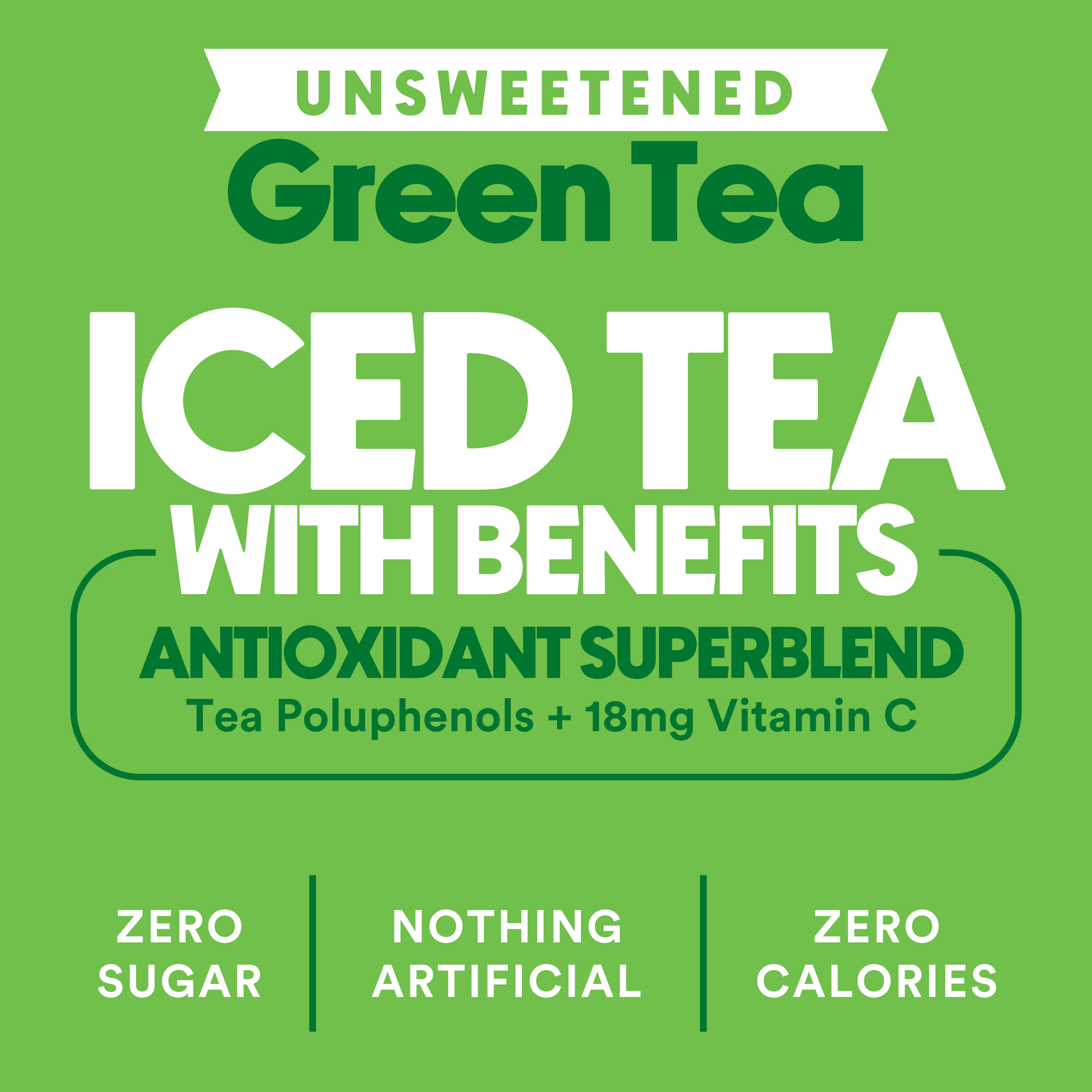 Unsweetened Green Tea 12 Pack