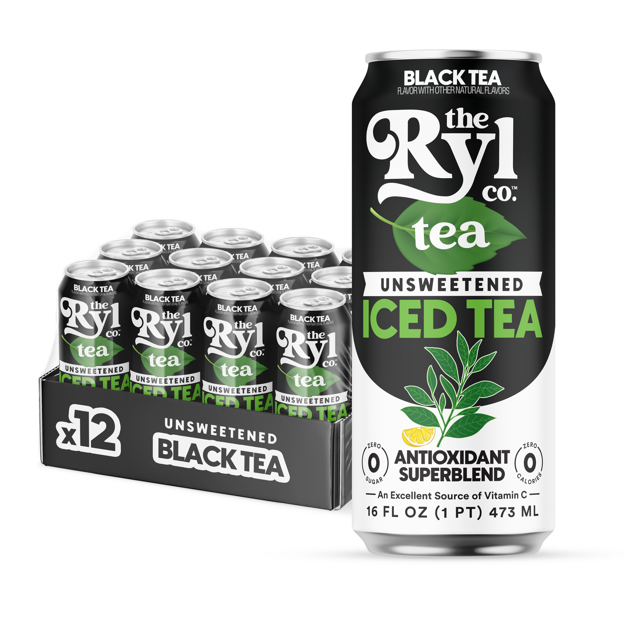 Unsweetened Black Tea 12 Pack – The Ryl Company™
