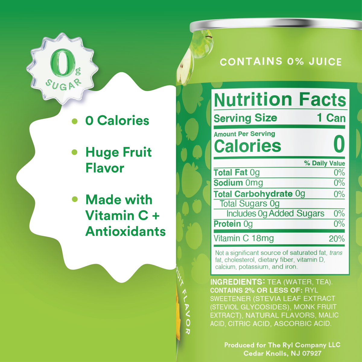 Jolly Rancher Ryl Green Apple Iced Tea