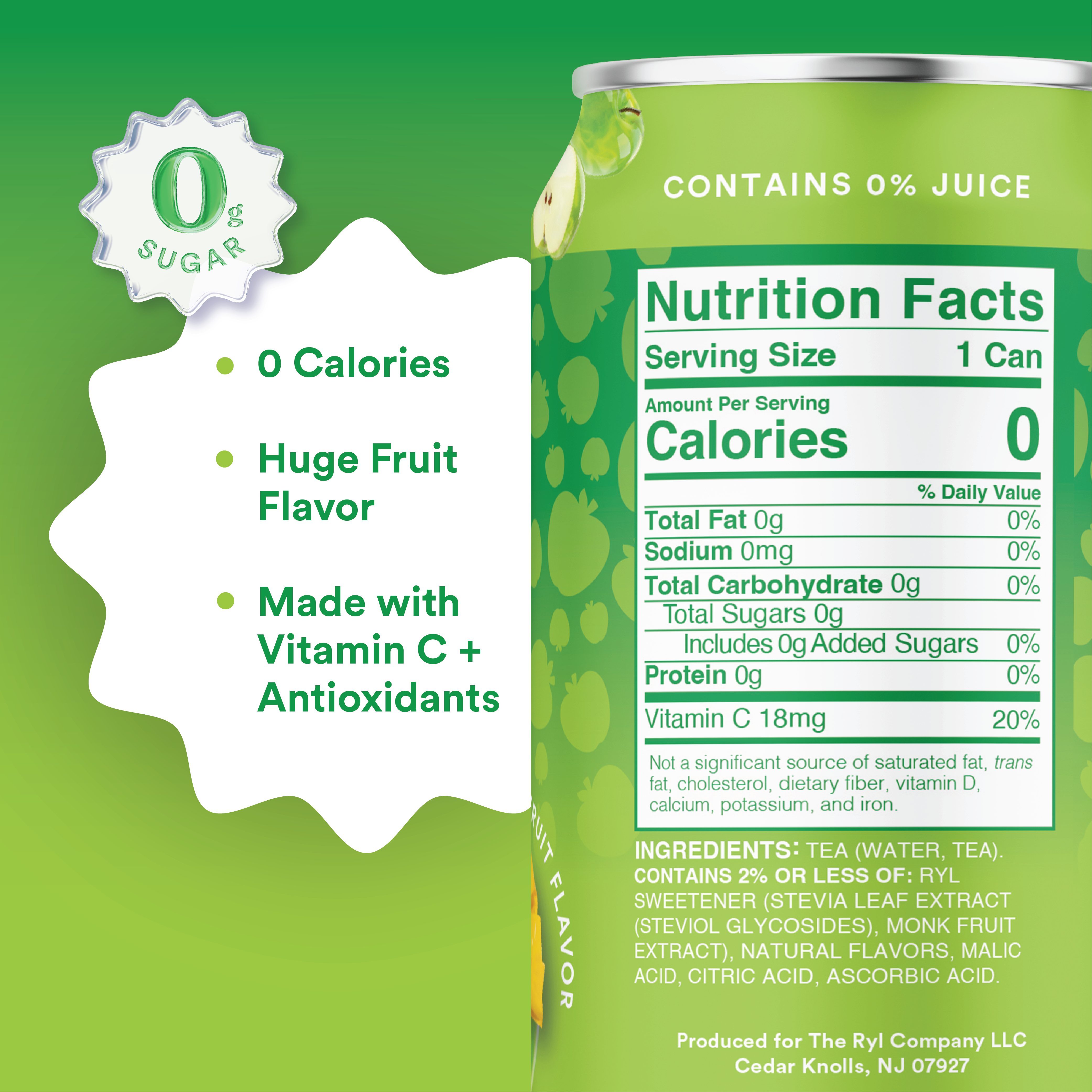 Jolly Rancher Ryl Green Apple Iced Tea