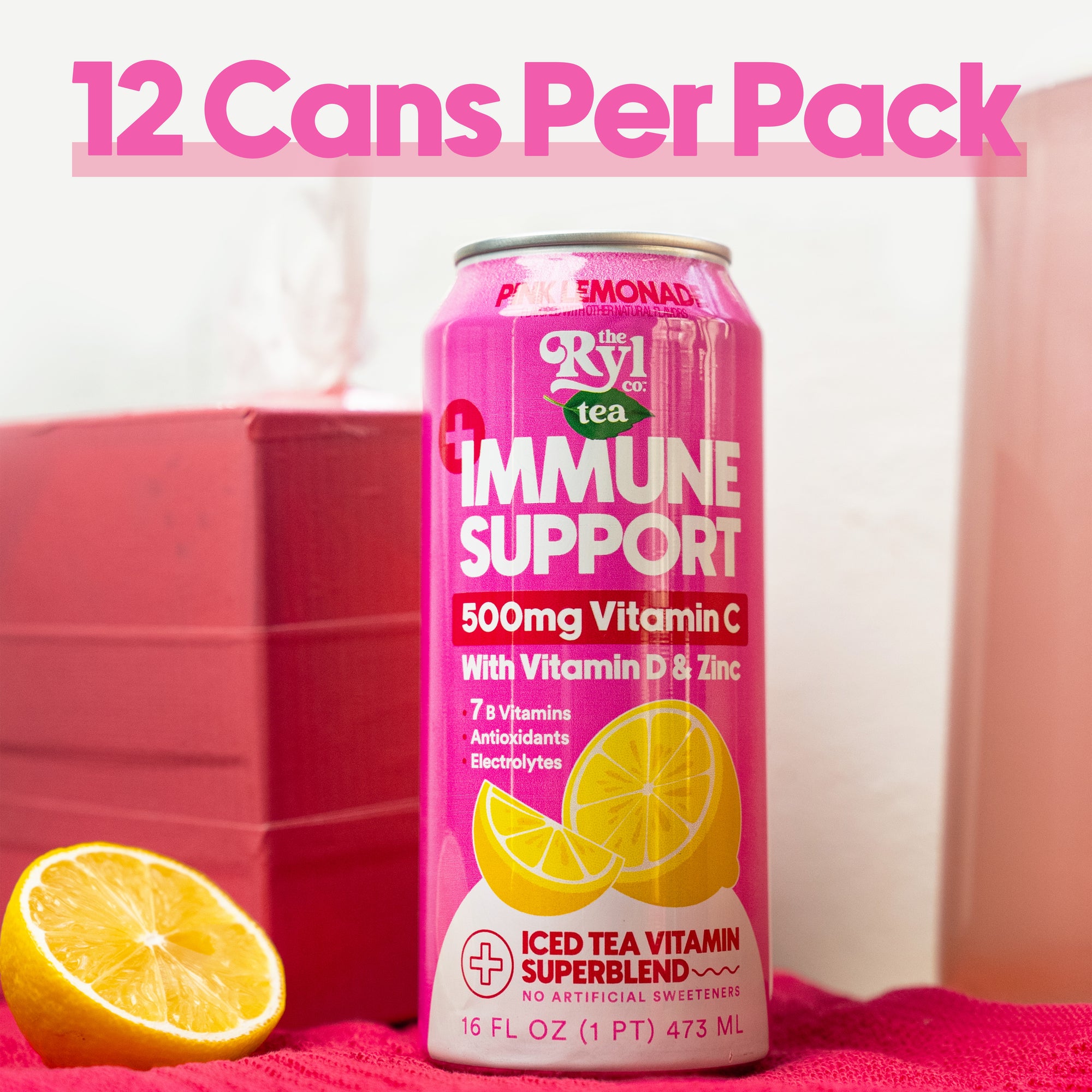 Immune Support Pink Lemonade 12 Pack
