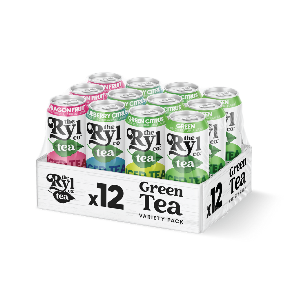 Ryl Iced Tea Green Tea Variety Pack (Green Citrus / Dragonfruit / Blueberry Citrus / Green)
