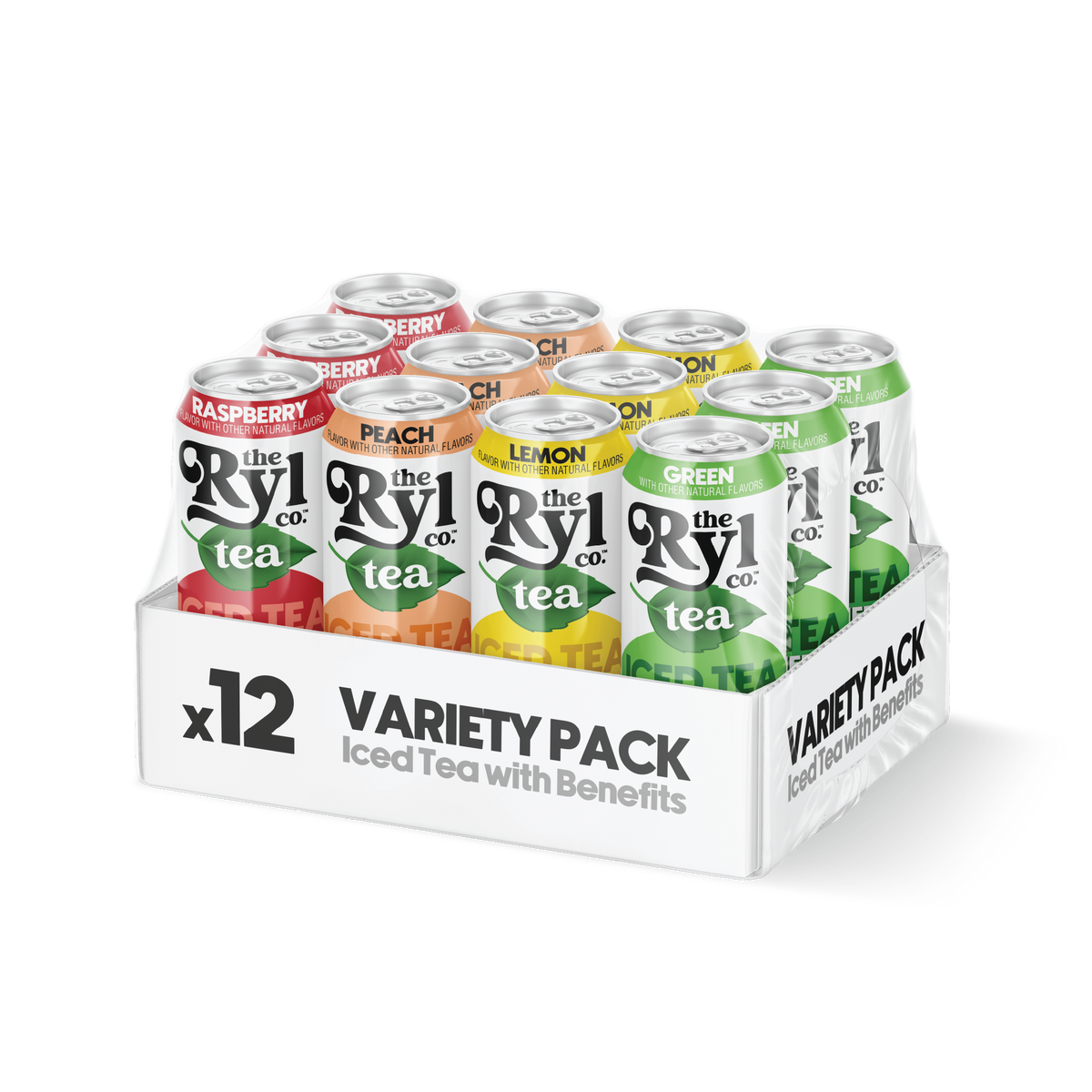Ryl Variety Fruit Sampler Iced Tea (Peach, Raspberry, Lemon, Green Tea)
