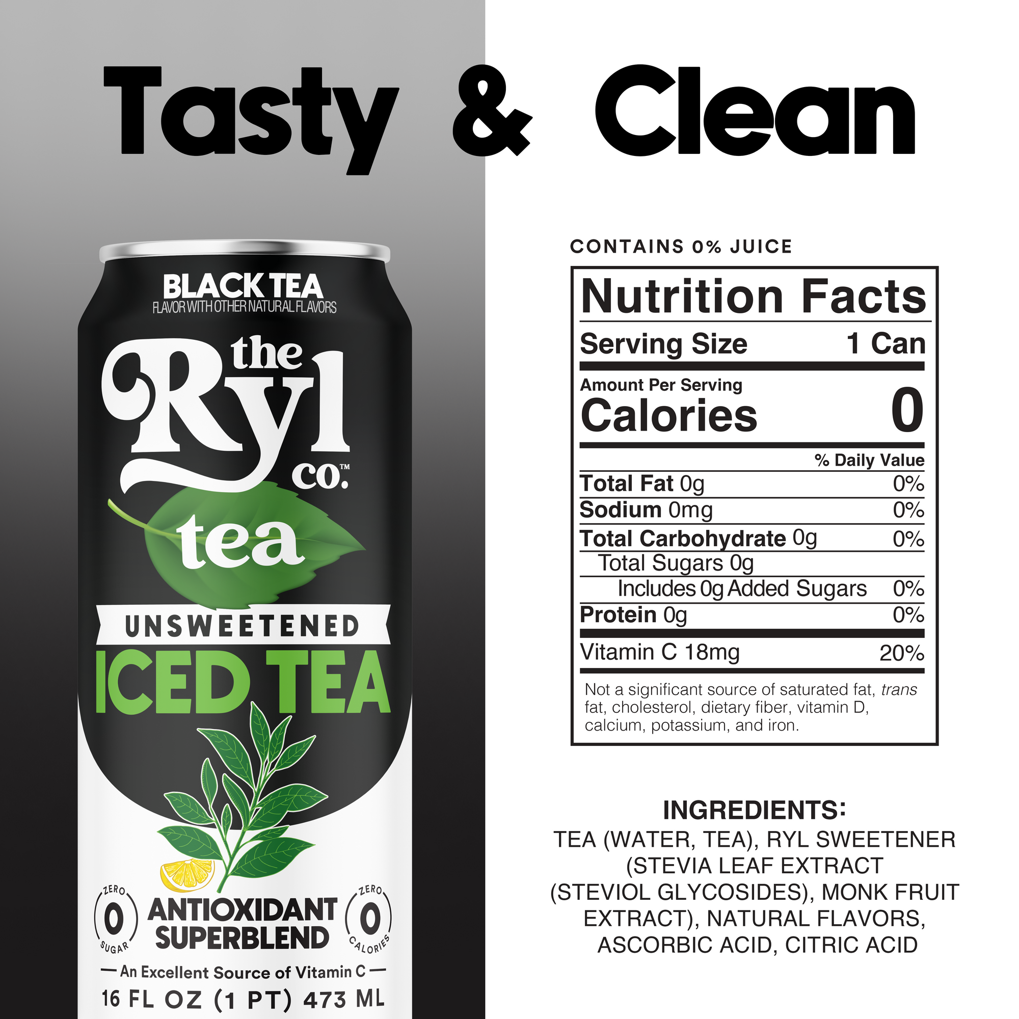 Unsweetened Black Tea 12 Pack